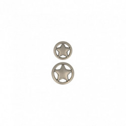 Bouton rond "Etoile" 15MM