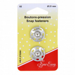 BOUTONS PRESSION 21 MM - X2...